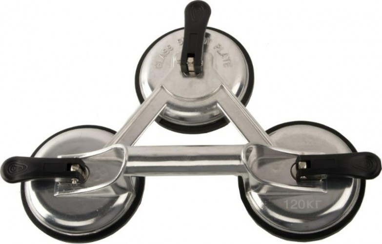 Стеклодомкрат Кобальт 911-109 тройной алюминиевый, 120 кг