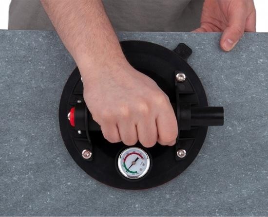 Стеклодомкрат с ручной помпой и монометром DIAM 205 мм в кейсе 600124 - изображение 5