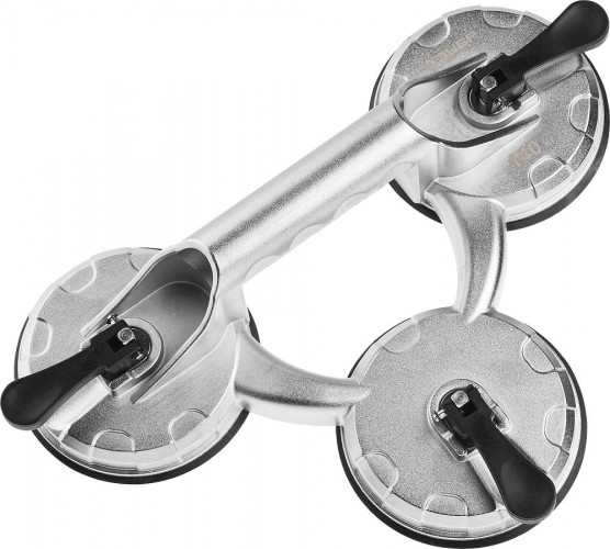 Стеклодомкрат ЗУБР ПРОФИ алюминиевый, профессиональный, тройной, 140кг 33723-3