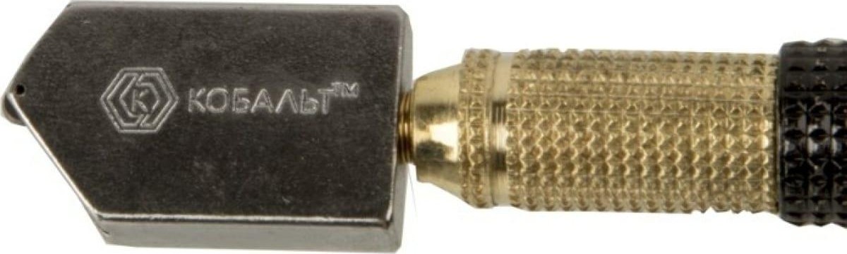 Стеклорез Кобальт 911-123 1-роликовый, мет. рукоятка, масляный - изображение 2