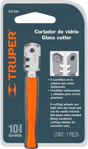 Стеклорез TRUPER CV-5X с шестью лезвиями 0,17 " 12954 12954 - изображение 3