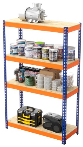 Стеллаж ГТС Профи 2000x1240x500 мм, 4 яруса, фанера 99-201250404С - изображение 4