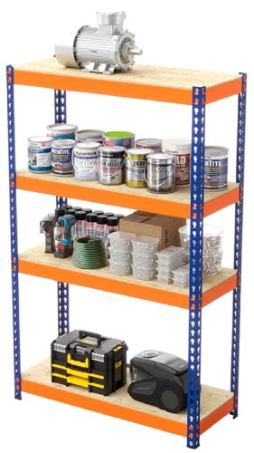 Стеллаж ГТС Профи 2000x1240x655 мм, 4 яруса, фанера 99-201246554С - изображение 4