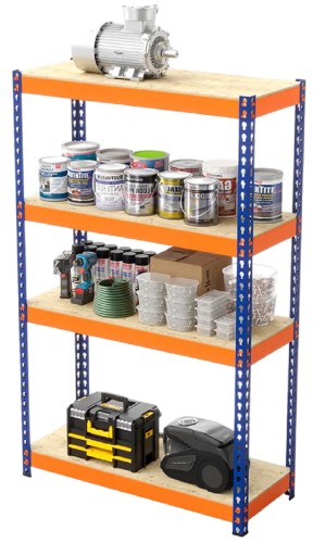 Стеллаж ГТС Профи 2000x1240x770 мм, 4 яруса, фанера 99-201247704С - изображение 4