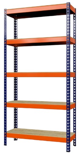 Стеллаж ГТС Профи 2500x1240x500 мм, 5 ярусов, фанера 99-251245005С