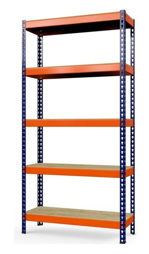 Стеллаж ГТС Профи 2500x1240x655 мм, 5 ярусов, фанера 99-251246555С