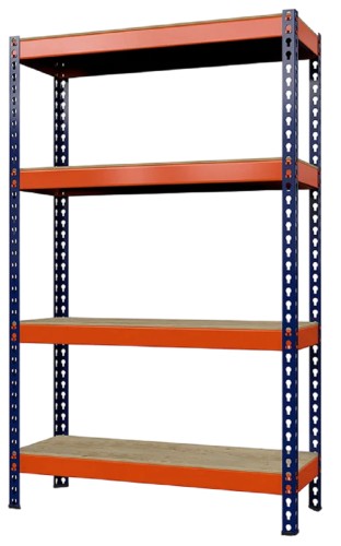 Стеллаж ГТС Профи 2500x1240x655 мм, 4 яруса, фанера 99-251246554С
