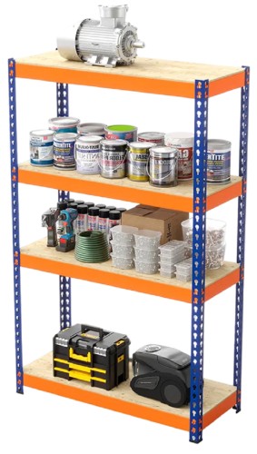 Стеллаж ГТС Профи 2500x1540x770 мм, 4 яруса, фанера 99-251547704С - изображение 4