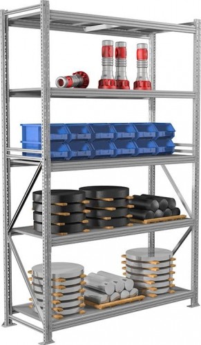 Стеллаж ПРАКТИК MS Pro 300/150 х 80/5 (5 полок)