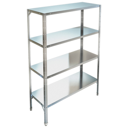 Стеллаж со сплошными полками ТЕХНО-ТТ СТР-324/904 нерж