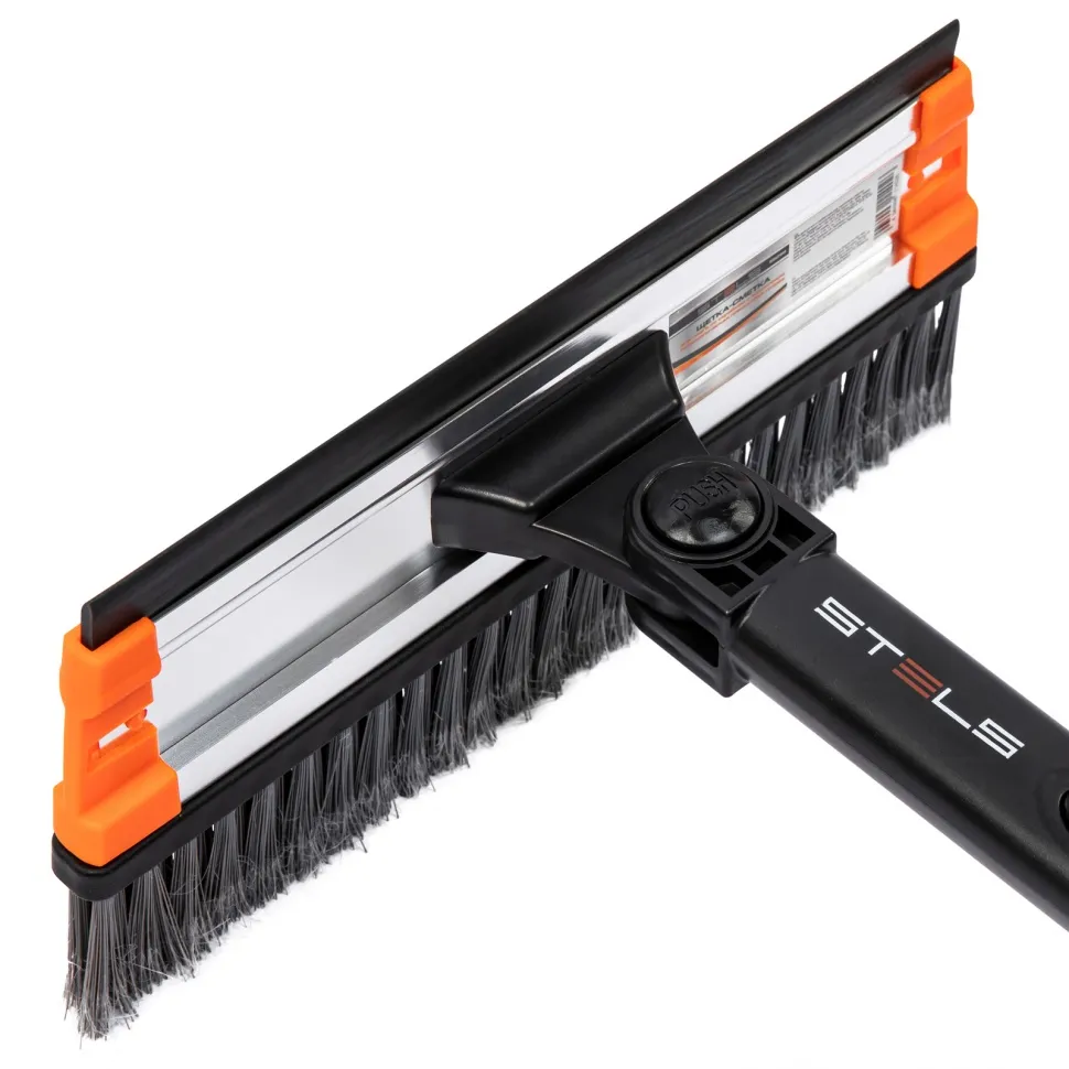 Щетка-сметка для снега со скребком и водосгоном, телескопическая, поворотная голова Stels - изображение 7