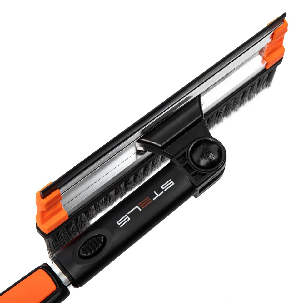 Щетка-сметка для снега со скребком и водосгоном, телескопическая, поворотная голова Stels - изображение 8