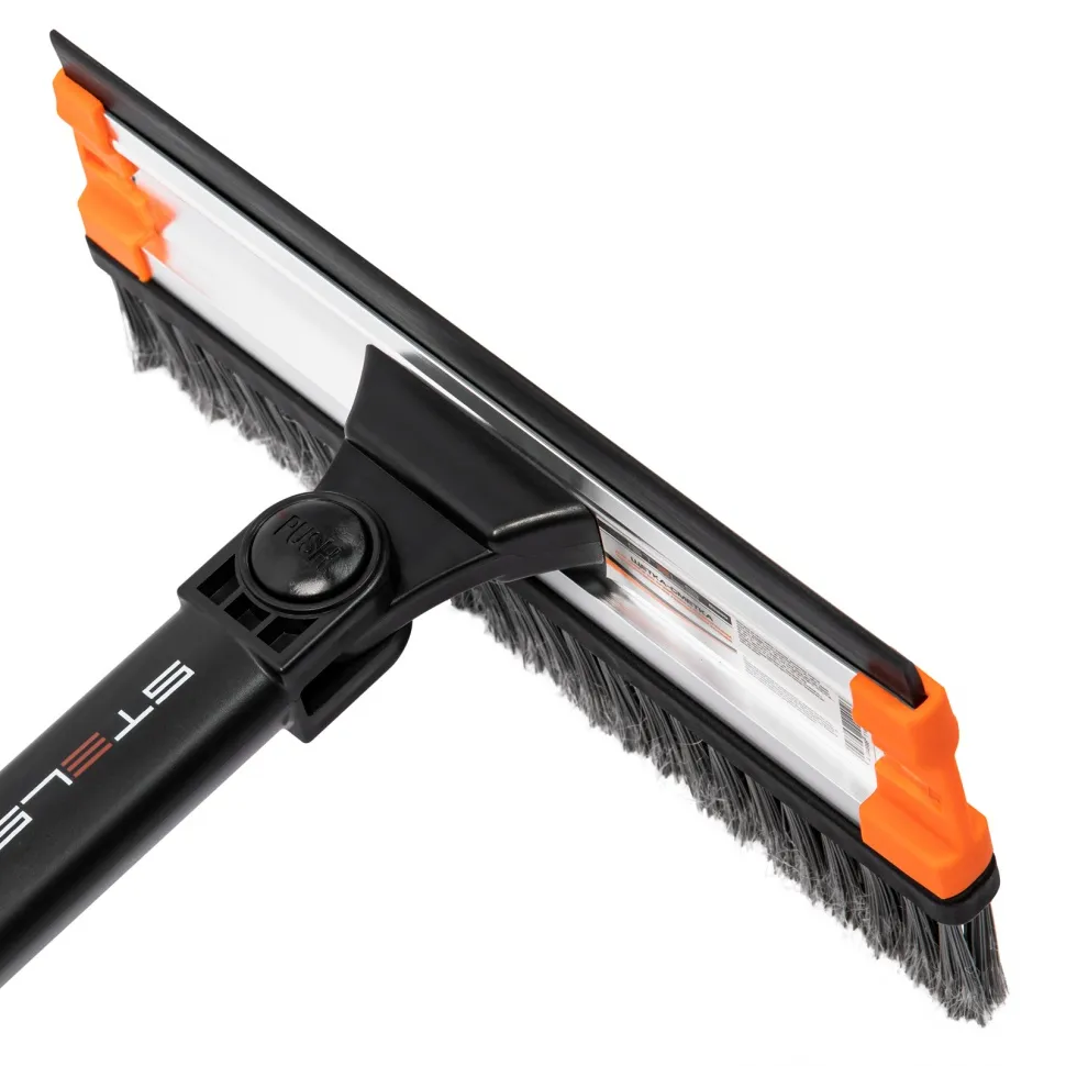 Щетка-сметка для снега со скребком и водосгоном, телескопическая, поворотная голова Stels - изображение 9