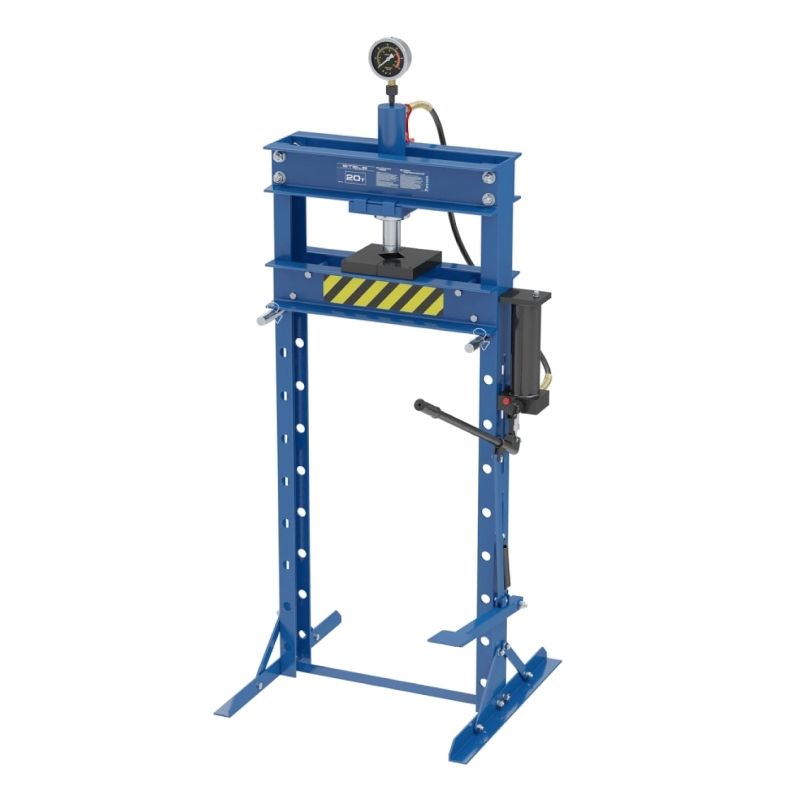 Пресс гидравлический Stels 20 т с манометром и педалью (комплект из 2 частей)