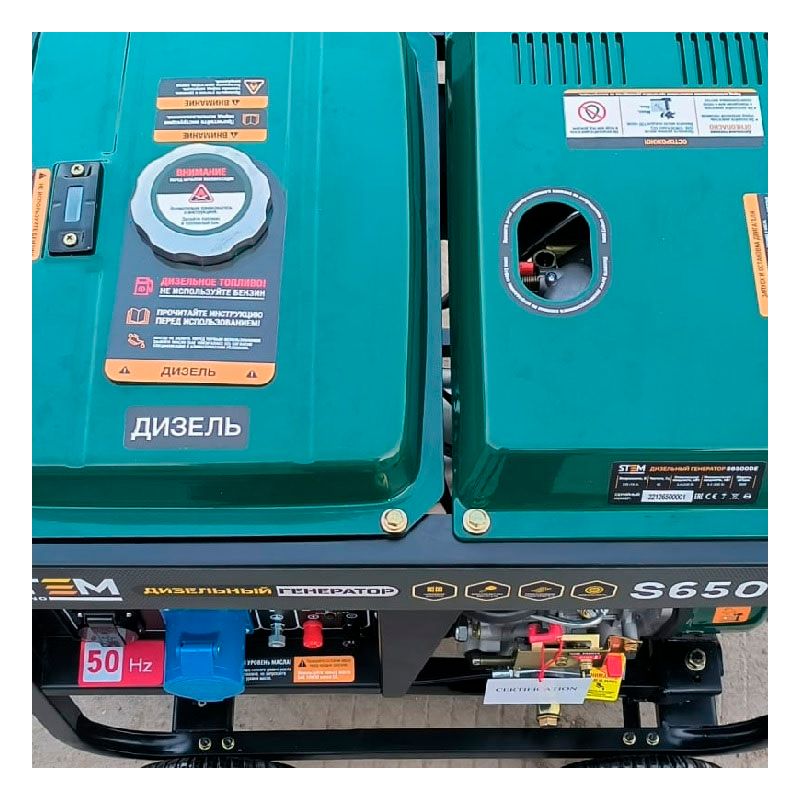 Генератор дизельный STEM Techno S6500DE (6,5кВ,электростартер, дисплей, подогрев) - изображение 5
