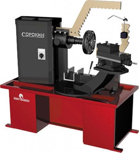 Стенд для правки литых дисков СОРОКИН 15.38 с токарной группой 10-22", 380 В