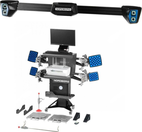 Стенд сход-развал NORDBERG C802-C 3D настенный, без колонны, серый C802-C (7015)