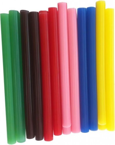 Стержень клеевой ПРАКТИКА 7х100 мм цветные, 6 цветов, 12шт 641-671 - изображение 2