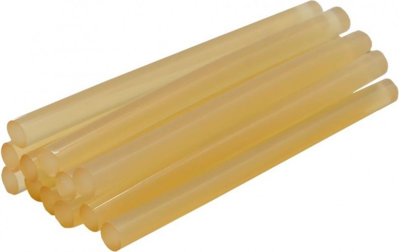 Стержень клеевой ПРАКТИКА 7х100 мм желтый, прозрачный, 12шт 641-626 - изображение 4