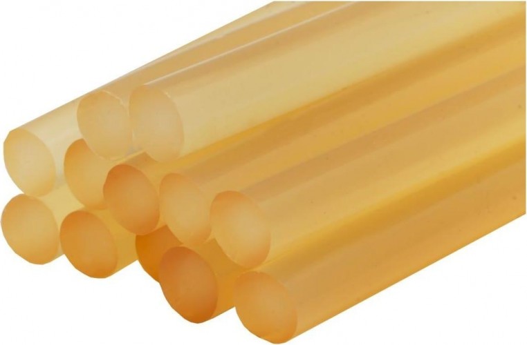 Стержень клеевой ПРАКТИКА 7х100 мм желтый, прозрачный, 12шт 641-626 - изображение 5