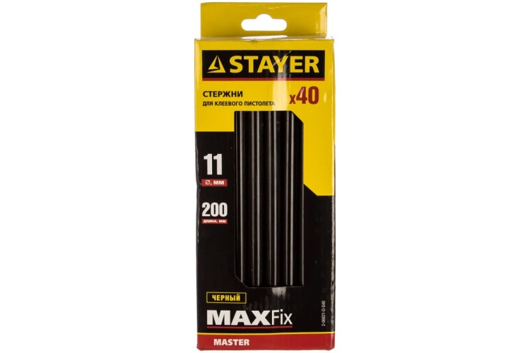 Стержень клеевой STAYER MASTER для (термоклеящих) пистолетов, цвет черный по ковр 2-06821-D-S40
