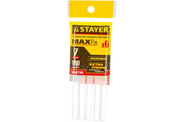 Стержень клеевой STAYER MASTER для (термоклеящих) пистолетов, прозрачные, 7х100мм 2-06817-T-S06