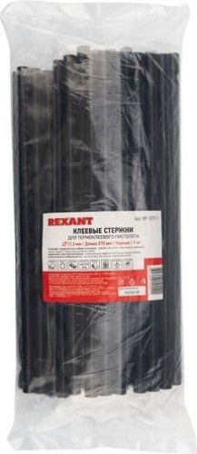 Стержни клеевые REXANT черные 11x270 мм, 10 шт. (хедер) 09-1271 - изображение 2
