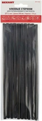 Стержни клеевые REXANT черные 7x200 мм, 10 шт. (хедер) 09-1104 - изображение 3