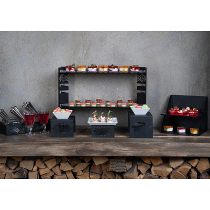 Стойка фуршетная ажурная высокая 220х95х460 мм черный Luxstahl - изображение 5