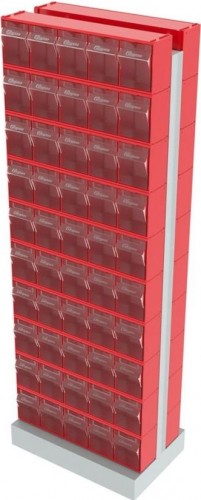 Стойка СТЕЛЛА-ТЕХНИК 406-00-00-10 (600х380х1650 мм) двусторонняя напольная - изображение 2