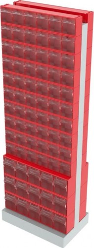 Стойка СТЕЛЛА-ТЕХНИК 406-00-10-03 (600х380х1650 мм) двусторонняя напольная - изображение 2