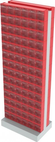 Стойка СТЕЛЛА-ТЕХНИК 406-00-14-00 (600х380х1650 мм) двусторонняя напольная - изображение 2