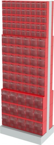 Стойка СТЕЛЛА-ТЕХНИК 406-05-06-03 (600х380х1650 мм) двусторонняя напольная