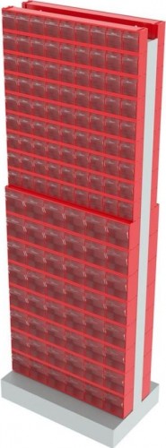 Стойка СТЕЛЛА-ТЕХНИК 406-09-08-00 (600х380х1650 мм) двусторонняя напольная - изображение 2