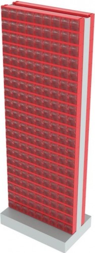 Стойка СТЕЛЛА-ТЕХНИК 406-20-00-00 (600х380х1650 мм) двусторонняя напольная