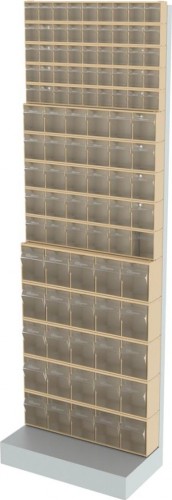 Стойка СТЕЛЛА-ТЕХНИК  бежевая напольная (610х325х1850) 405-05-05-05-B