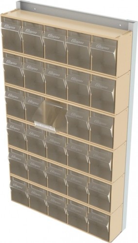 Стойка СТЕЛЛА-ТЕХНИК  бежевая настенная (610х40х1000) 402-00-00-06-B - изображение 3