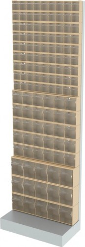 Стойка СТЕЛЛА-ТЕХНИК  бежевая напольная (610х325х1850) 405-09-05-03-B