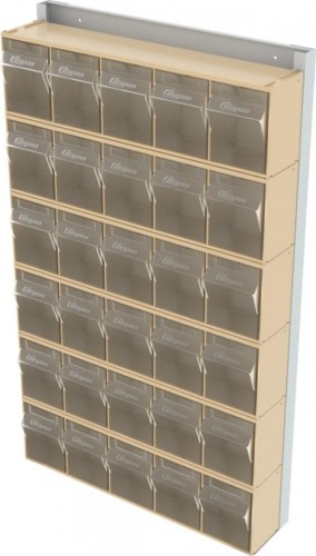 Стойка СТЕЛЛА-ТЕХНИК  бежевая настенная (610х40х1000) 402-00-00-06-B - изображение 4