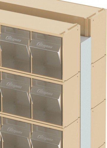 Стойка СТЕЛЛА-ТЕХНИК  бежевая двусторонняя напольная (600х380х1650) 406-00-00-10-B - изображение 4