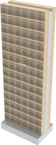 Стойка СТЕЛЛА-ТЕХНИК  бежевая двусторонняя напольная (600х380х1650) 406-00-14-00-B - изображение 3