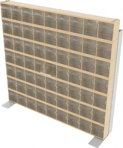 Стойка СТЕЛЛА-ТЕХНИК  бежевая настенная/настольная (610х150х500) 401-07-00-00-B - изображение 3