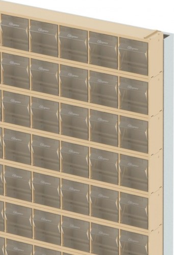 Стойка СТЕЛЛА-ТЕХНИК  бежевая настенная (610х40х1000) 402-13-00-00-B - изображение 4