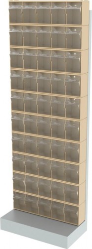 Стойка СТЕЛЛА-ТЕХНИК  бежевая напольная (610х325х1650) 404-00-00-10-B