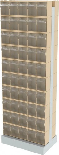 Стойка СТЕЛЛА-ТЕХНИК  бежевая двусторонняя напольная (600х380х1650) 406-00-00-10-B