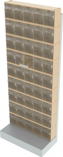 Стойка СТЕЛЛА-ТЕХНИК  бежевая напольная (610х325х1500) 403-00-00-09-B - изображение 4