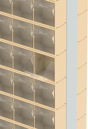 Стойка СТЕЛЛА-ТЕХНИК  бежевая двусторонняя напольная (600х380х1650) 406-00-10-03-B - изображение 5