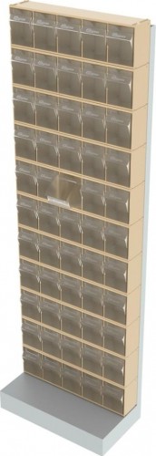 Стойка СТЕЛЛА-ТЕХНИК  бежевая напольная (610х325х1850) 405-00-00-11-B - изображение 4