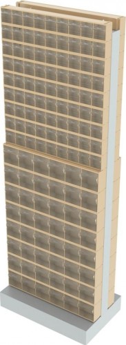 Стойка СТЕЛЛА-ТЕХНИК  бежевая двусторонняя напольная (600х380х1650) 406-09-08-00-B - изображение 2