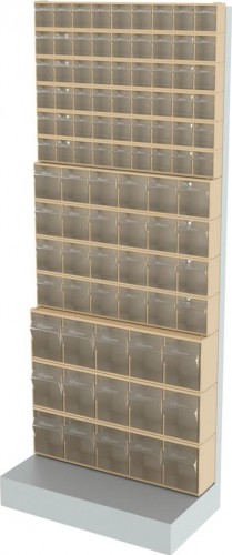 Стойка СТЕЛЛА-ТЕХНИК  бежевая напольная (610х325х1500) 403-06-04-03-B